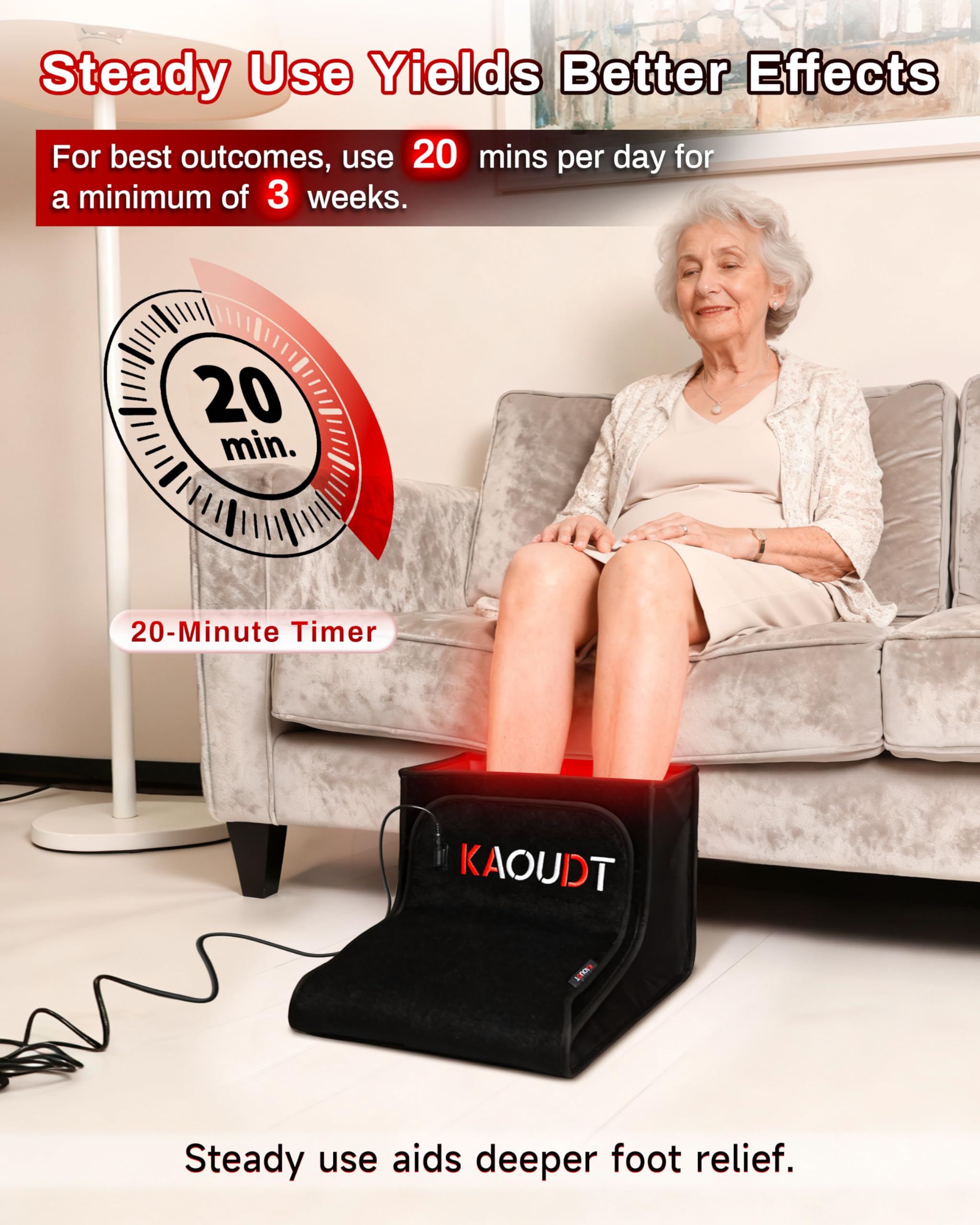 Kaoudt full-coverage fit illustration for feet up to US size 12