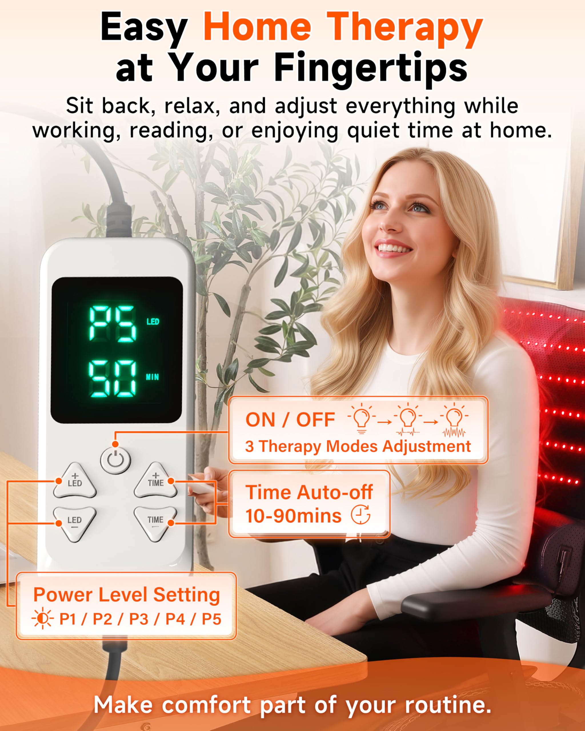 Kaoudt neck-support elevated zone helps reduce neck strain during use