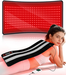 Kaoudt red light therapy mat full-size layout shown for back or legs use.