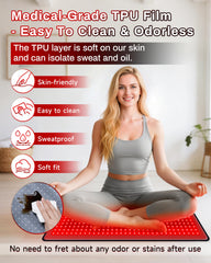 Kaoudt red light therapy mat displays 660nm and 850nm spectrum for versatile coverage.