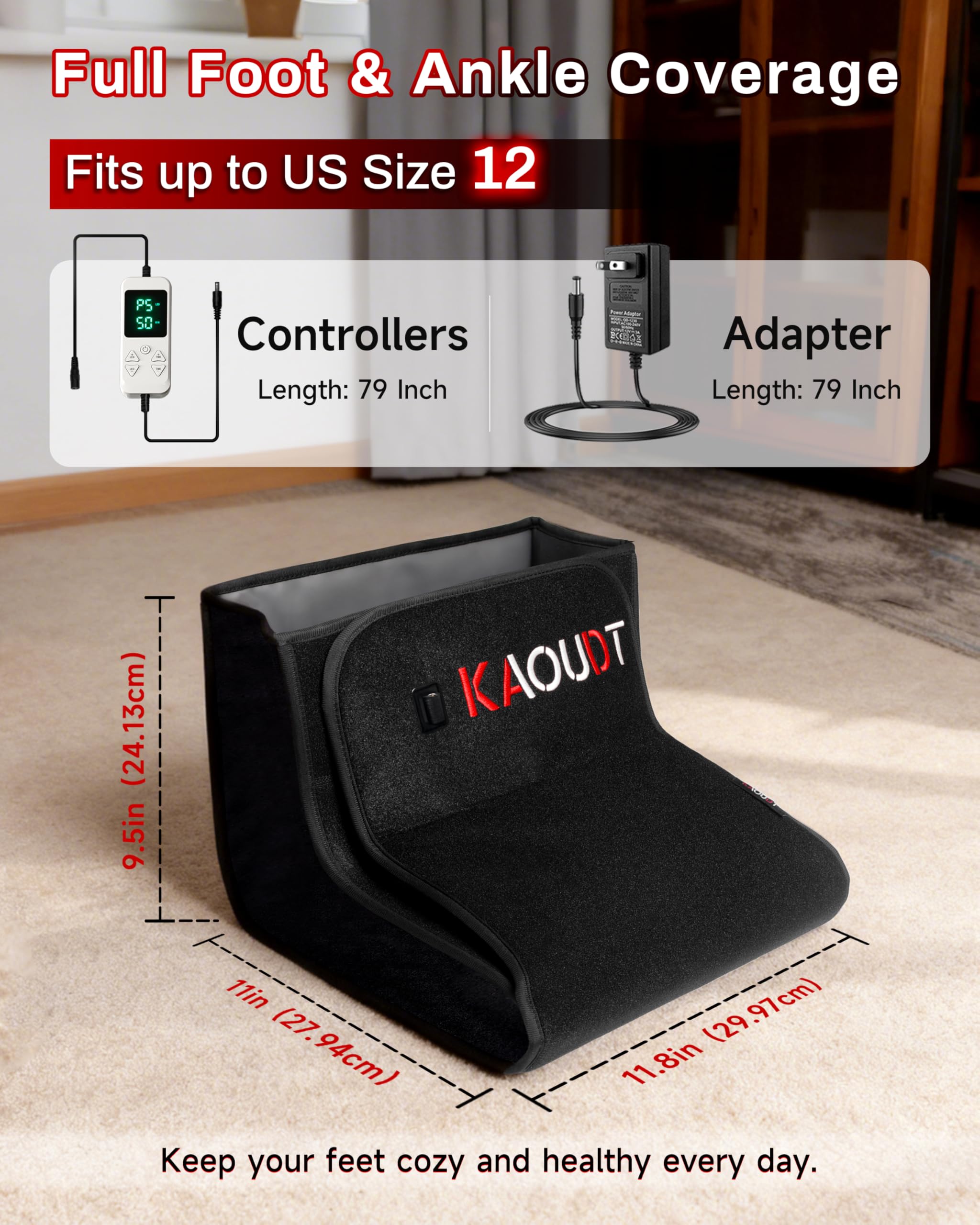 Kaoudt warranty and support card highlighting 365-day warranty