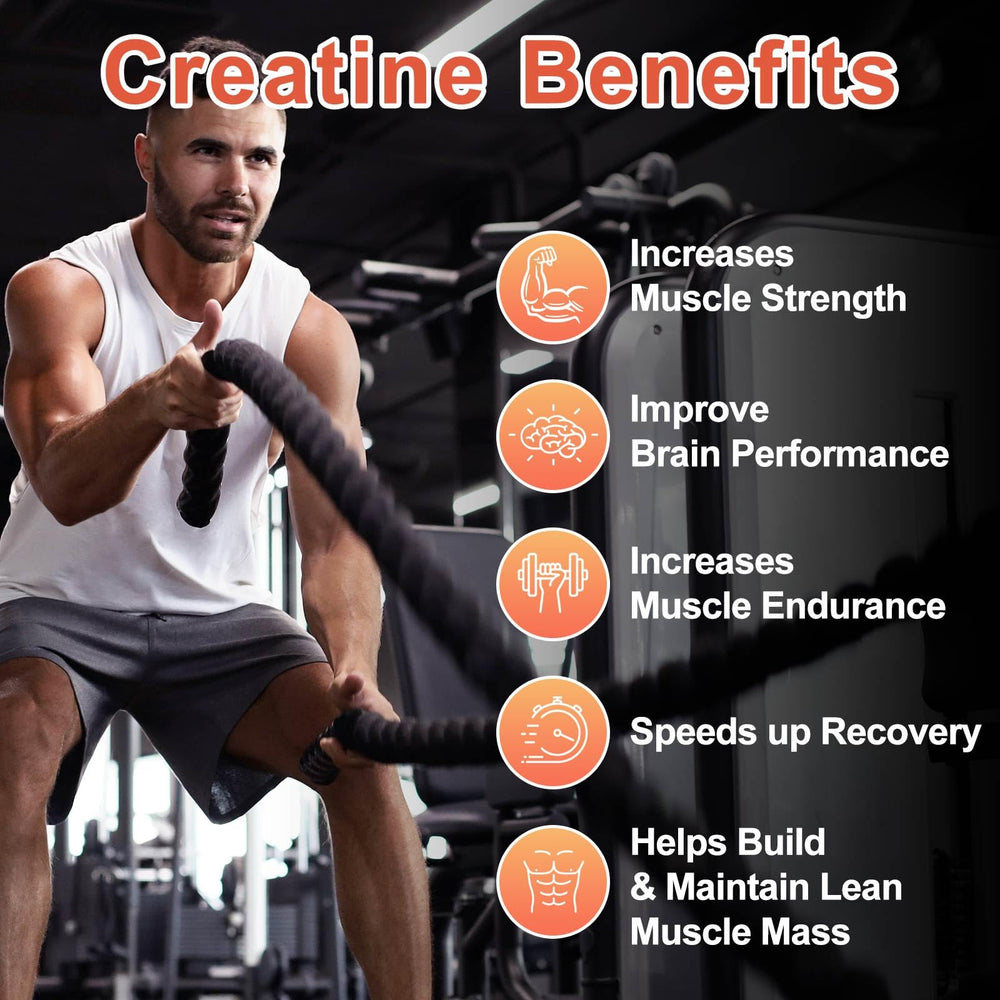 KAOXNU Creatine Gummies serving with four gummies.