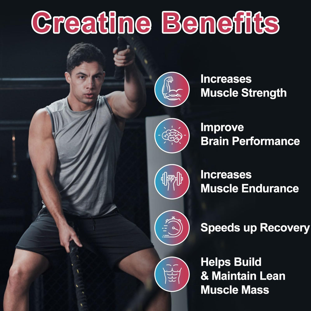 KAOXNU creatine gummies jar close-up ideal for gym routines.
