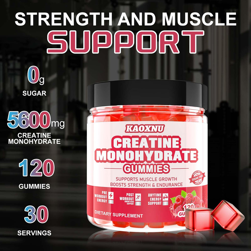 Two servings pictured alongside workout gear for gym use.