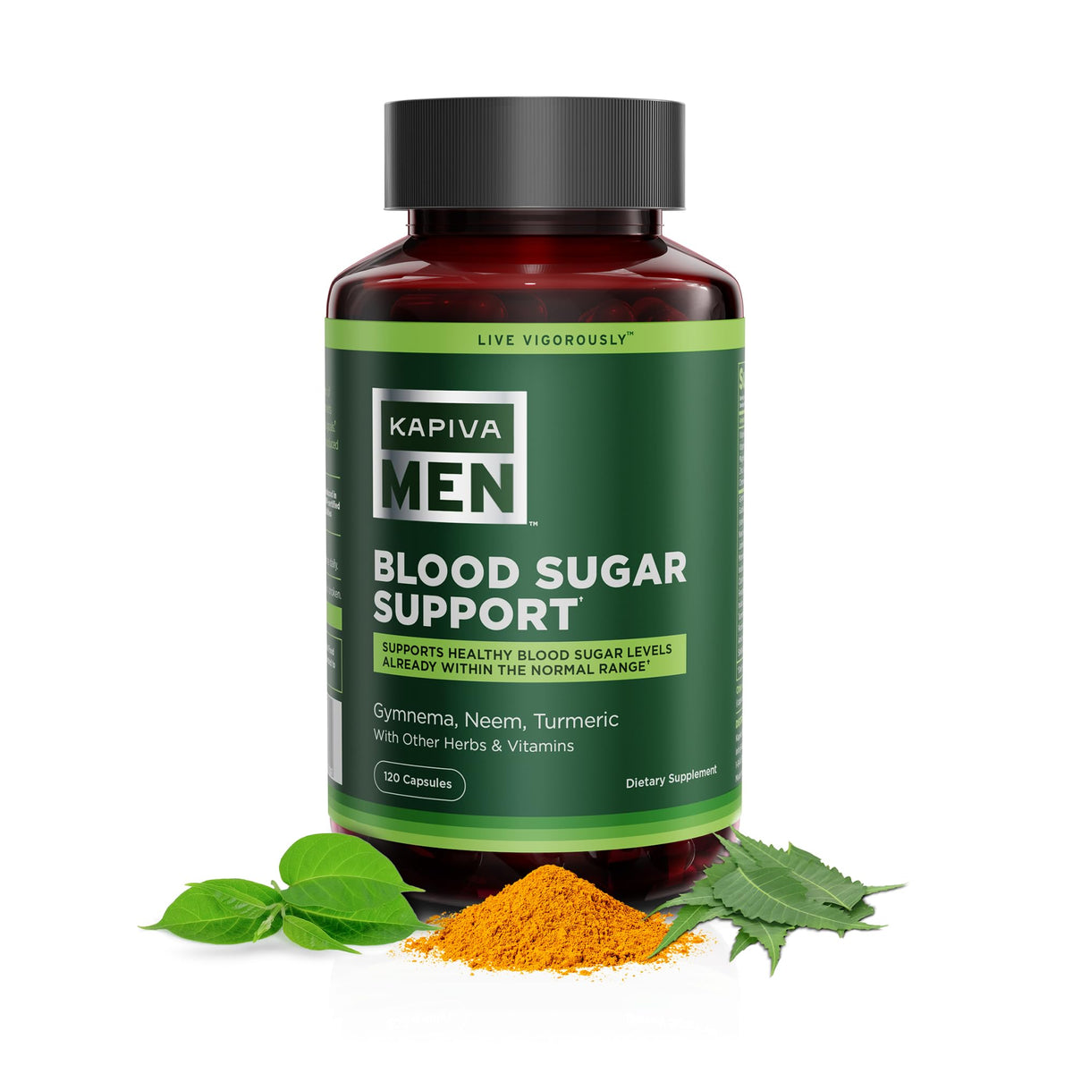 Kapiva Men Blood Sugar Support bottle shown for daily balance in routine