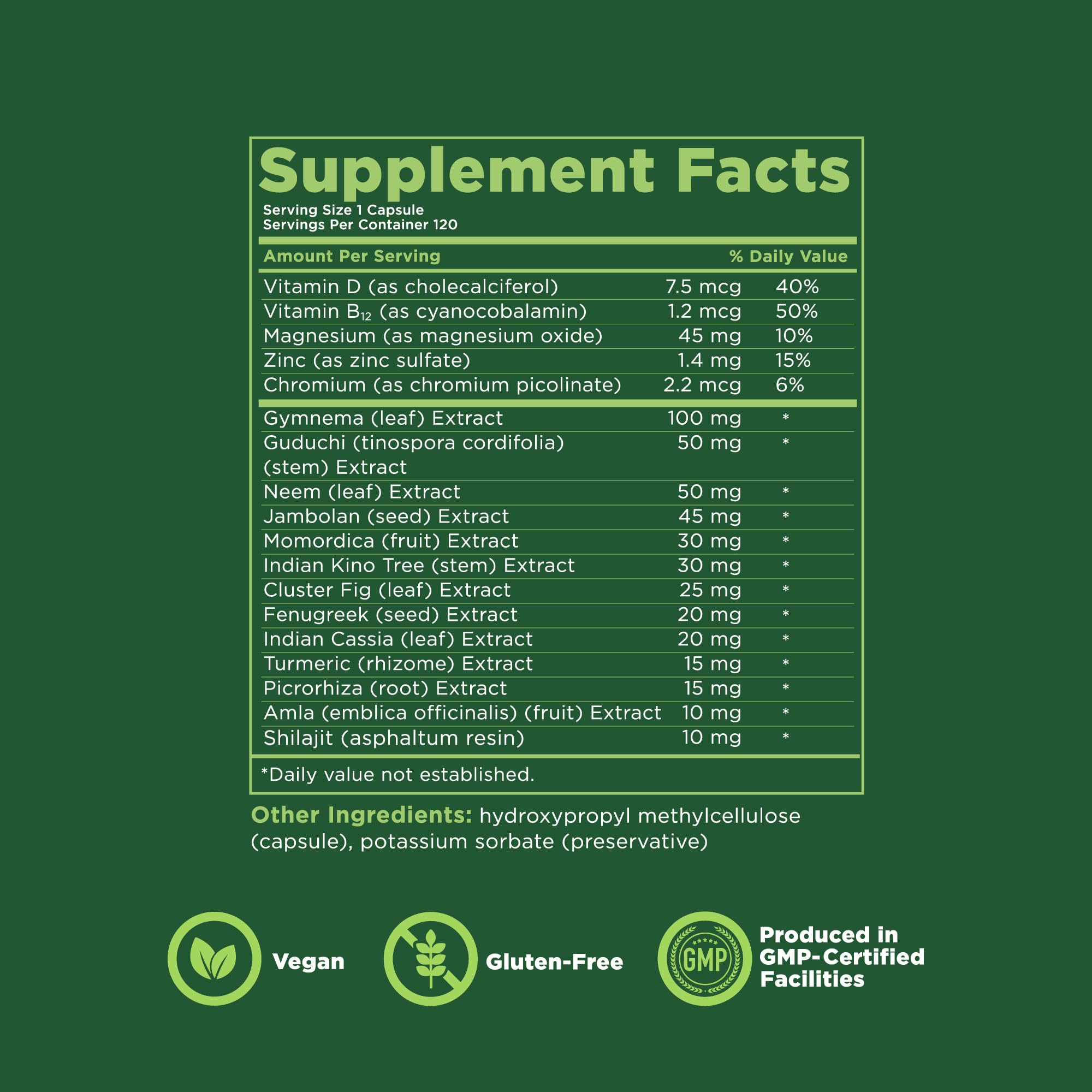 Kapiva Men Blood Sugar Support vitamins D and B12 for metabolism support