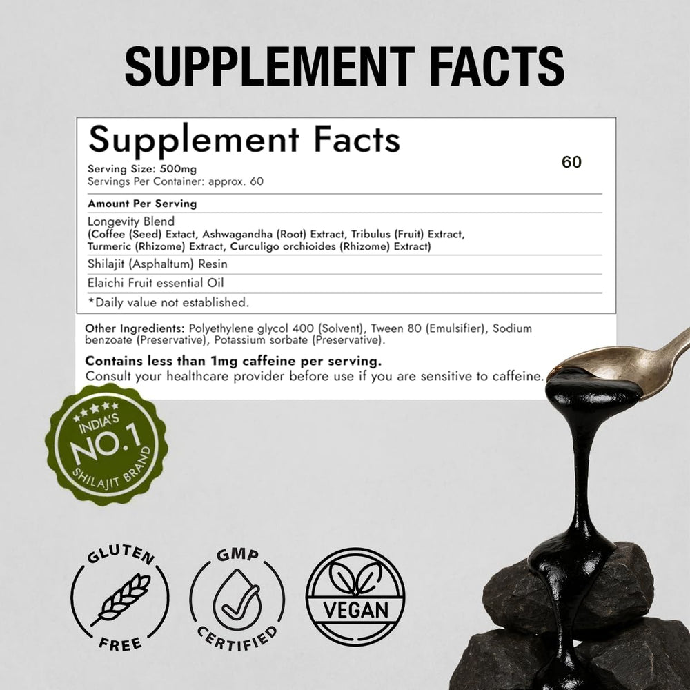 Kapiva Shilajit Resin Plus lab-tested seal emphasizes purity and safety