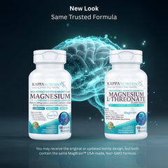 Close-up of Magbrain capsules highlighting plant-based magnesium
