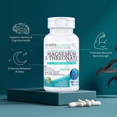 Magbrain plant-based magnesium-l-threonate formula in a clean packaging