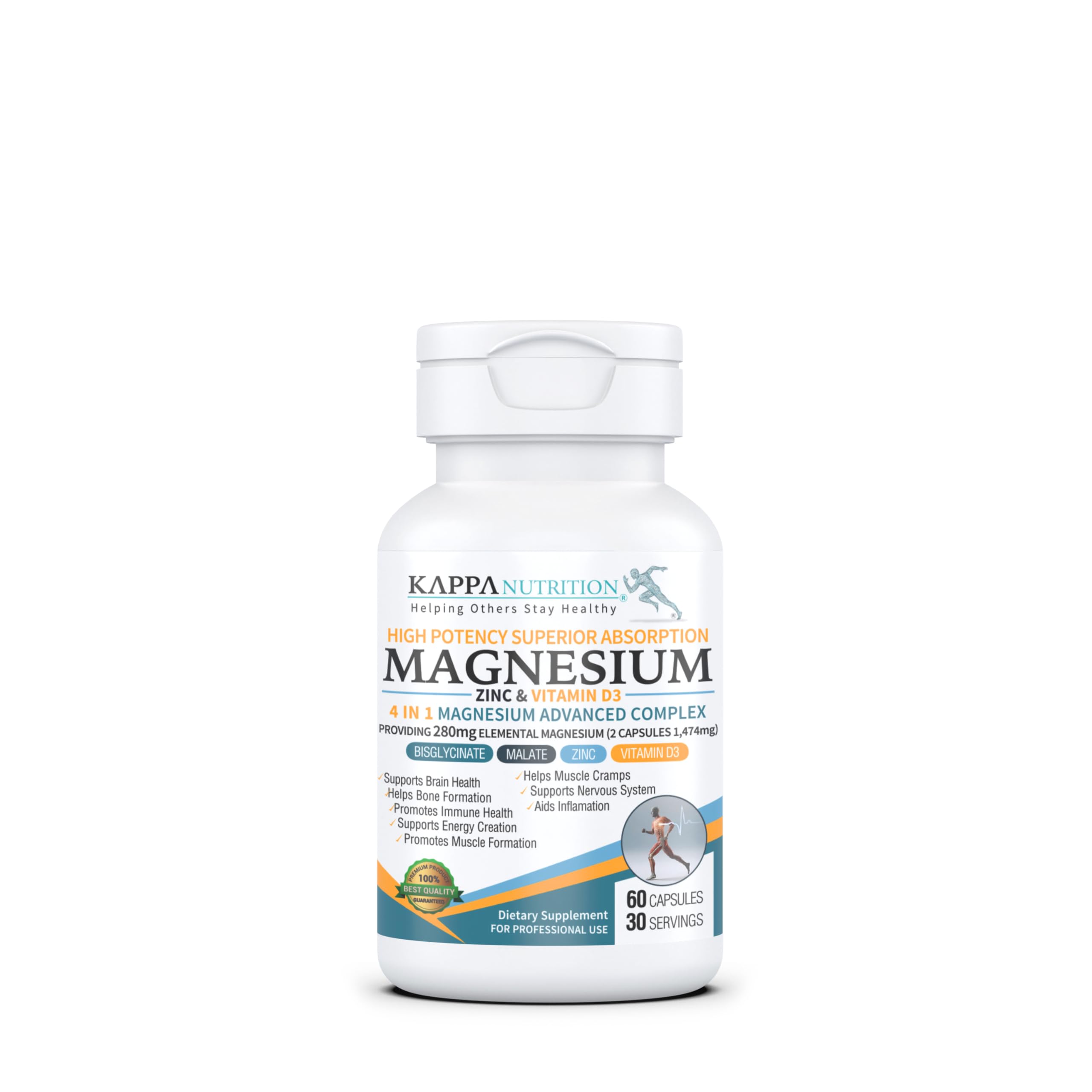 Kappa Nutrition Magnesium 4-in-1 capsules for daily recovery and energy support