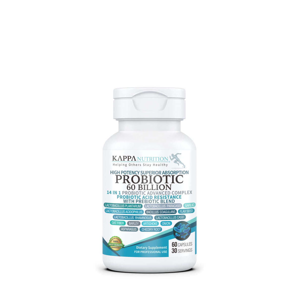 KAPPA NUTRITION probiotic 60B CFU bottle promoting gut balance on the go