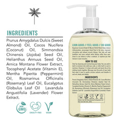 Kapuluan Massage Body Oil with rosemary aroma awakens the senses after activity.
