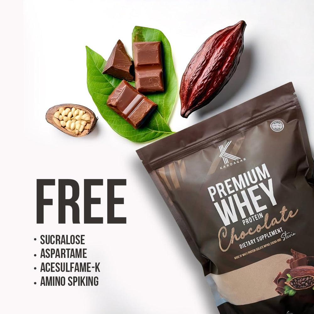 KARDAGAR Premium Whey Protein Chocolate shaker ready for quick shakes