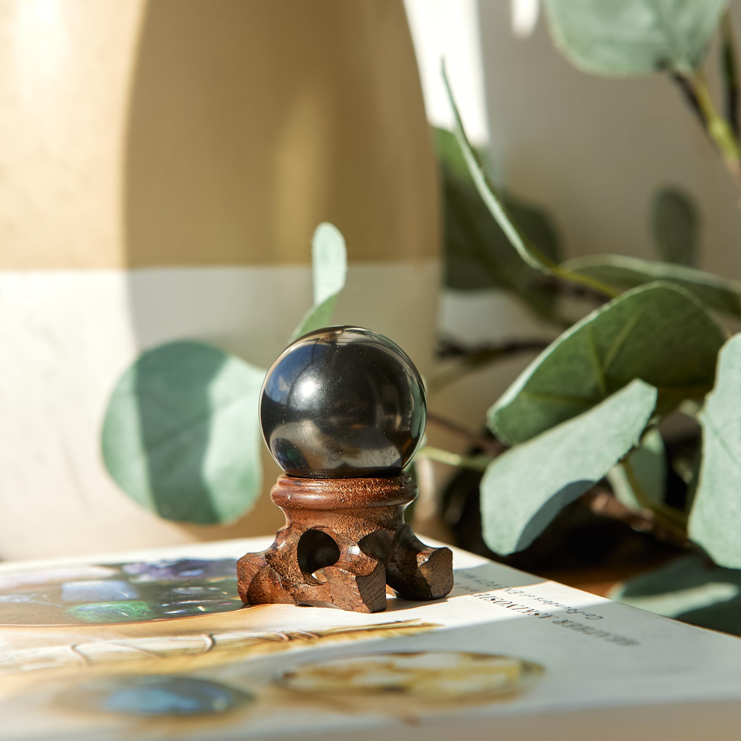Karelian Heritage energy-balancing crystal ball invites grounding and focus