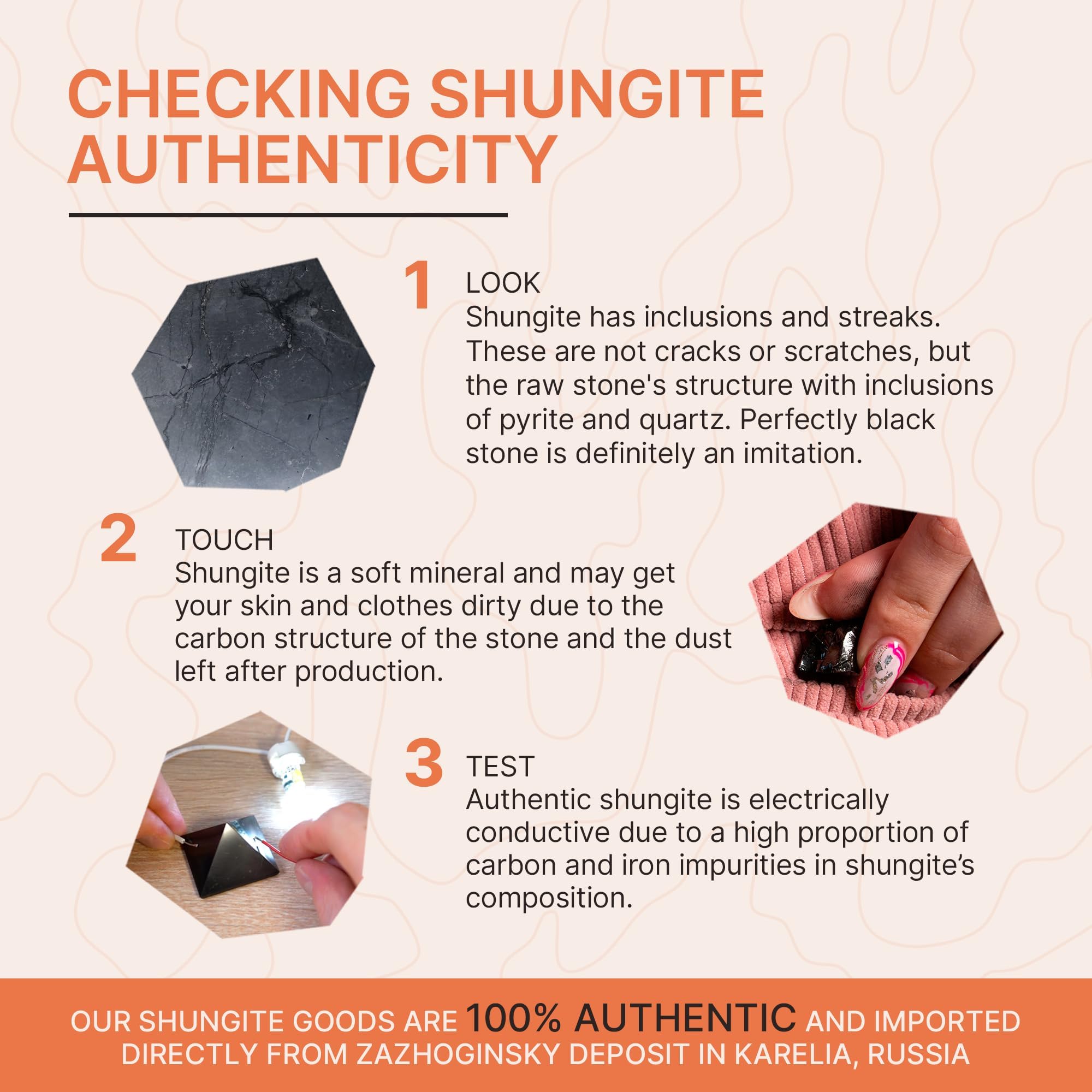Karelian Heritage shungite pyramids balance the root chakra for grounding