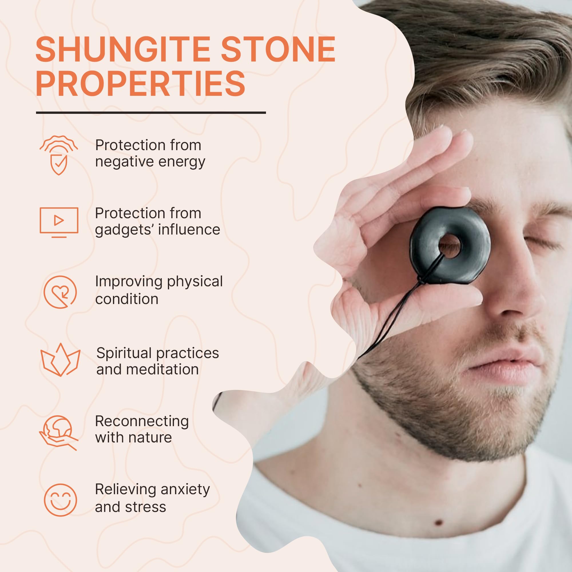 Karelian Heritage packaging for shungite necklace, eco-friendly and gift-ready