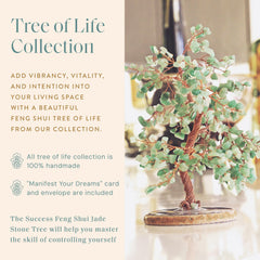 KARMA AND LUCK manifest your dreams card beneath the tree, ideal for visualization rituals