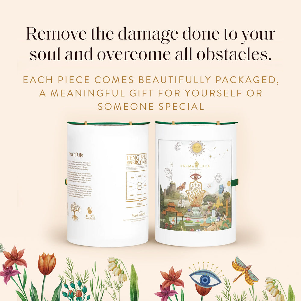 KARMA AND LUCK 6, 8, 10-inch sizing options for personalized home decor