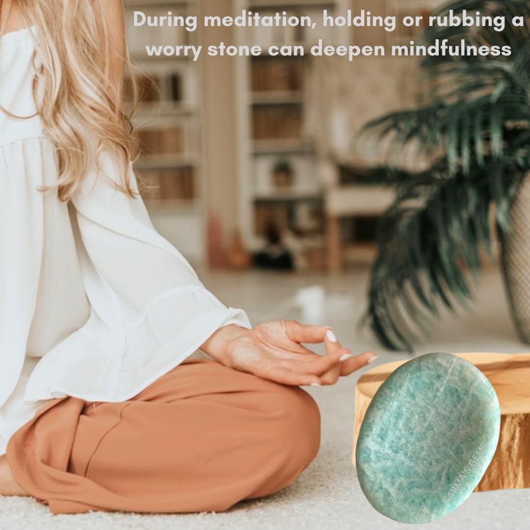 Karma Gems Amazonite chakra alignment stone supporting energy balance.