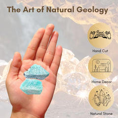 Karma Gems Amazonite, piedras para decoración de hogar con energía calmante.