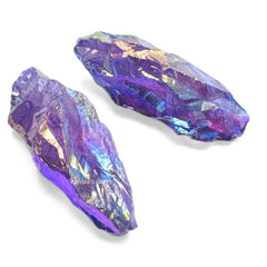 Karma Gems amethyst aura quartz rough stone ready for jewelry making and crafting