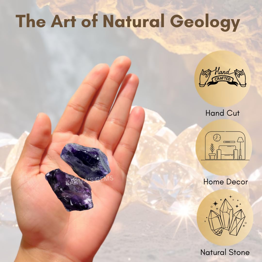 Karma Gems amethyst crystal slices 1lb for fountain setups and décor.