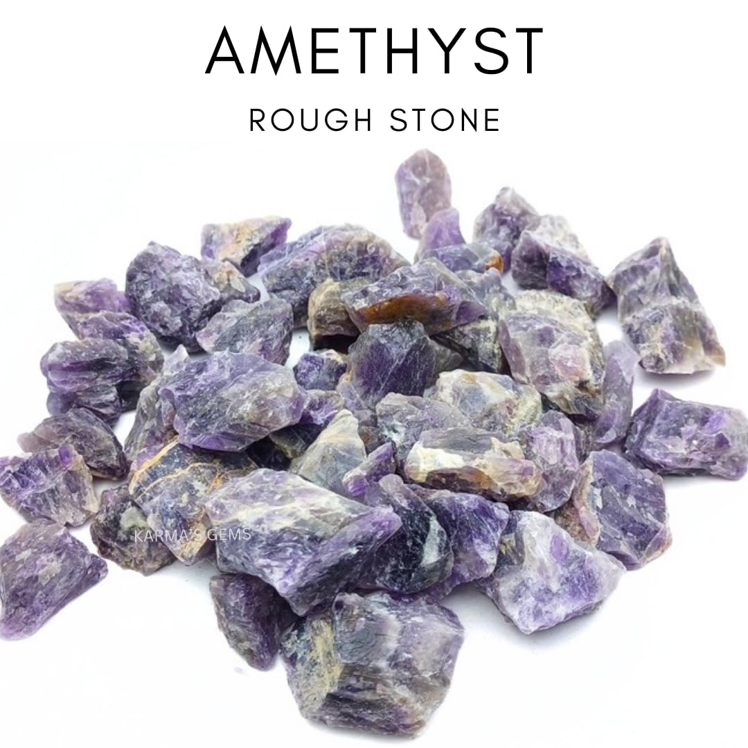 Karma Gems amethyst natural stones 1lb suitable for wire wrapping and jewelry.