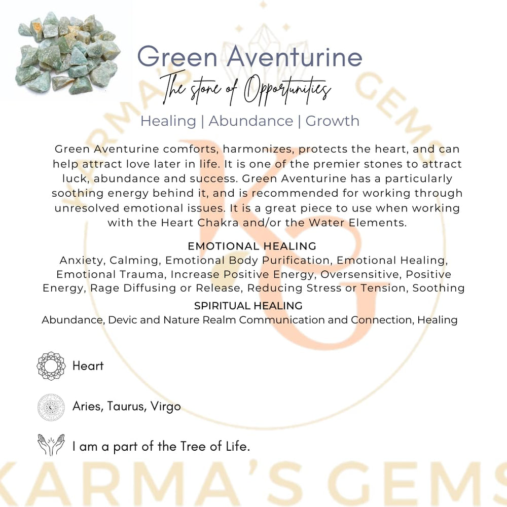 Karma Gems aventurina verde: piedras grandes para decoración o colección.