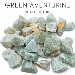 Karma Gems aventurina verde: piezas para tumblado y pulido artesanal.