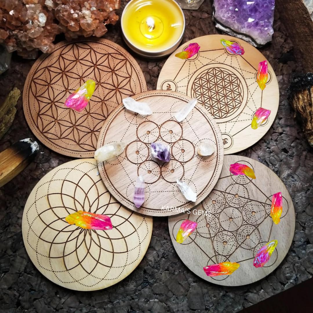 Karma Gems color-variation stones enhancing art and display.