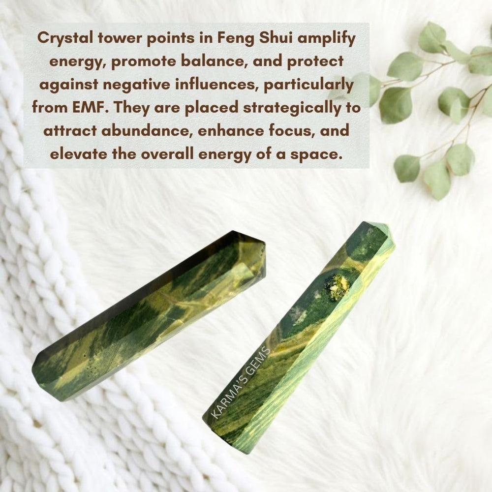Karma Gems crocodile jasper crystal gift box ready for gifting