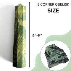 Karma Gems crocodile jasper tower apex detail for focused energy