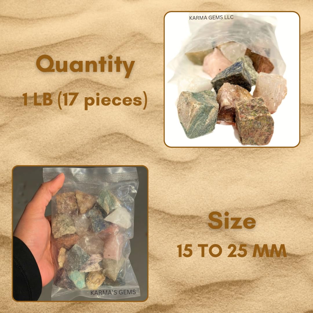 karma gems energy and Reiki compatible rough stones for mindful rituals
