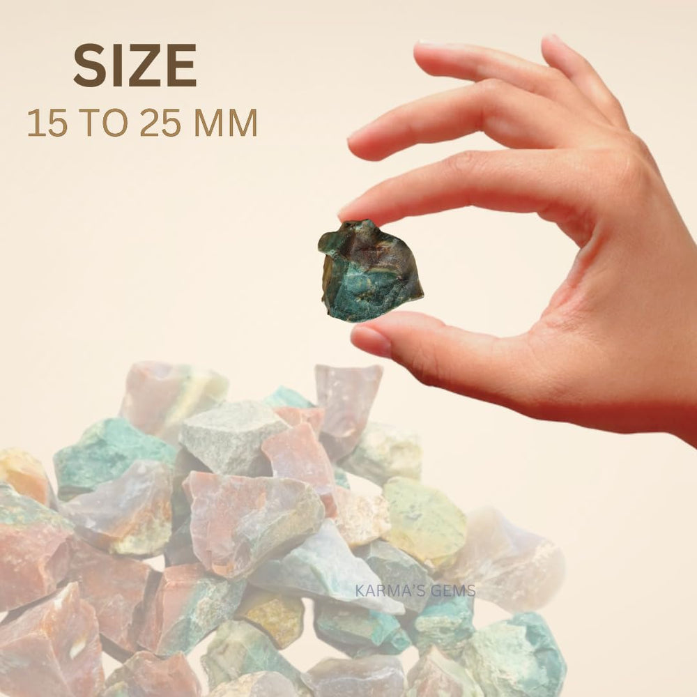 Karma Gems Fancy Bloodstone Jasper natural stones for fountain displays and desk decor.