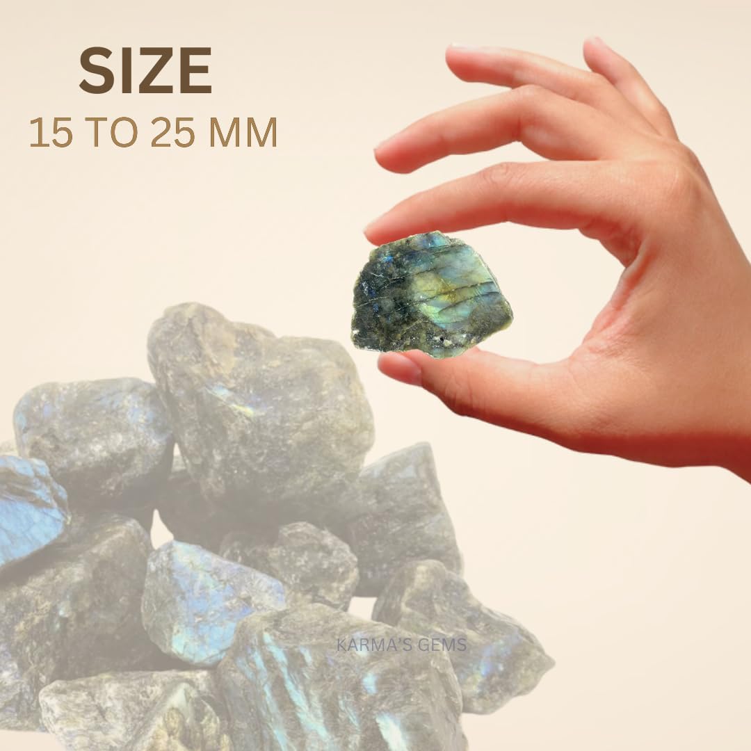 Karma Gems Labradorite 1 inch plus size perfect for wire wrapping.