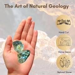 Karma Gems Labradorite fountain rock suitable for home or altar decoration.