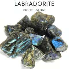 Karma Gems Labradorite natural raw stone ideal for cabbing and custom projects.