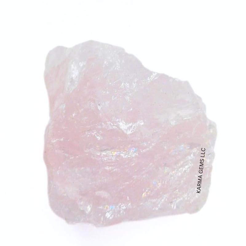 Karma Gems meditation rose quartz stones for focus and inner peace.