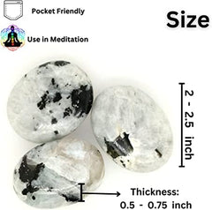 Karma Gems palm-pocket energy stone, perfect for on-the-go stress relief.
