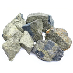 Karma Gems Pyrite: nuggets closeup con destellos dorados para joyería y decoración