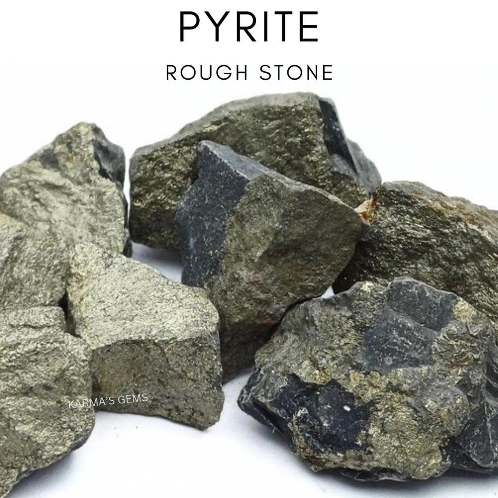 Karma Gems Pyrite: piedras crudas para coleccionismo y visual natural