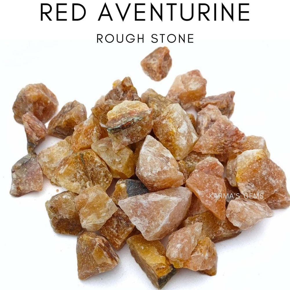 Karma Gems Red Aventurine polished tumble glows, enhances creativity and motivation