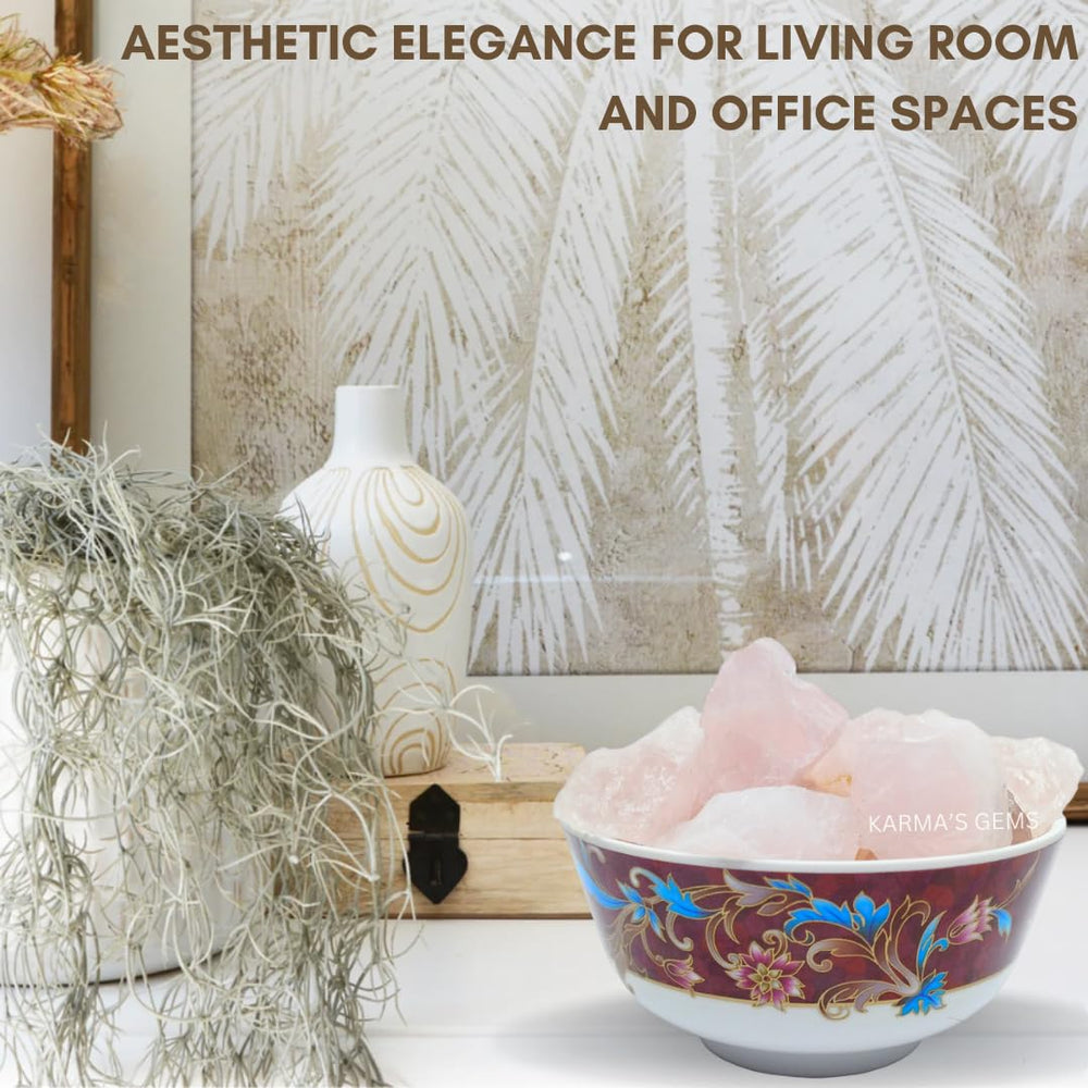 Karma Gems rose quartz decorative pebble enhances home or altar ambience