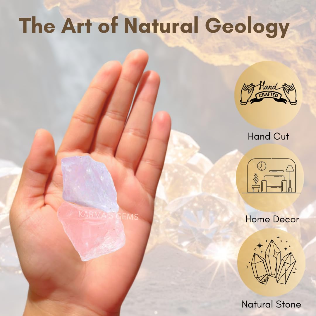 Karma Gems rose quartz fountain rock adds tranquil display to any space