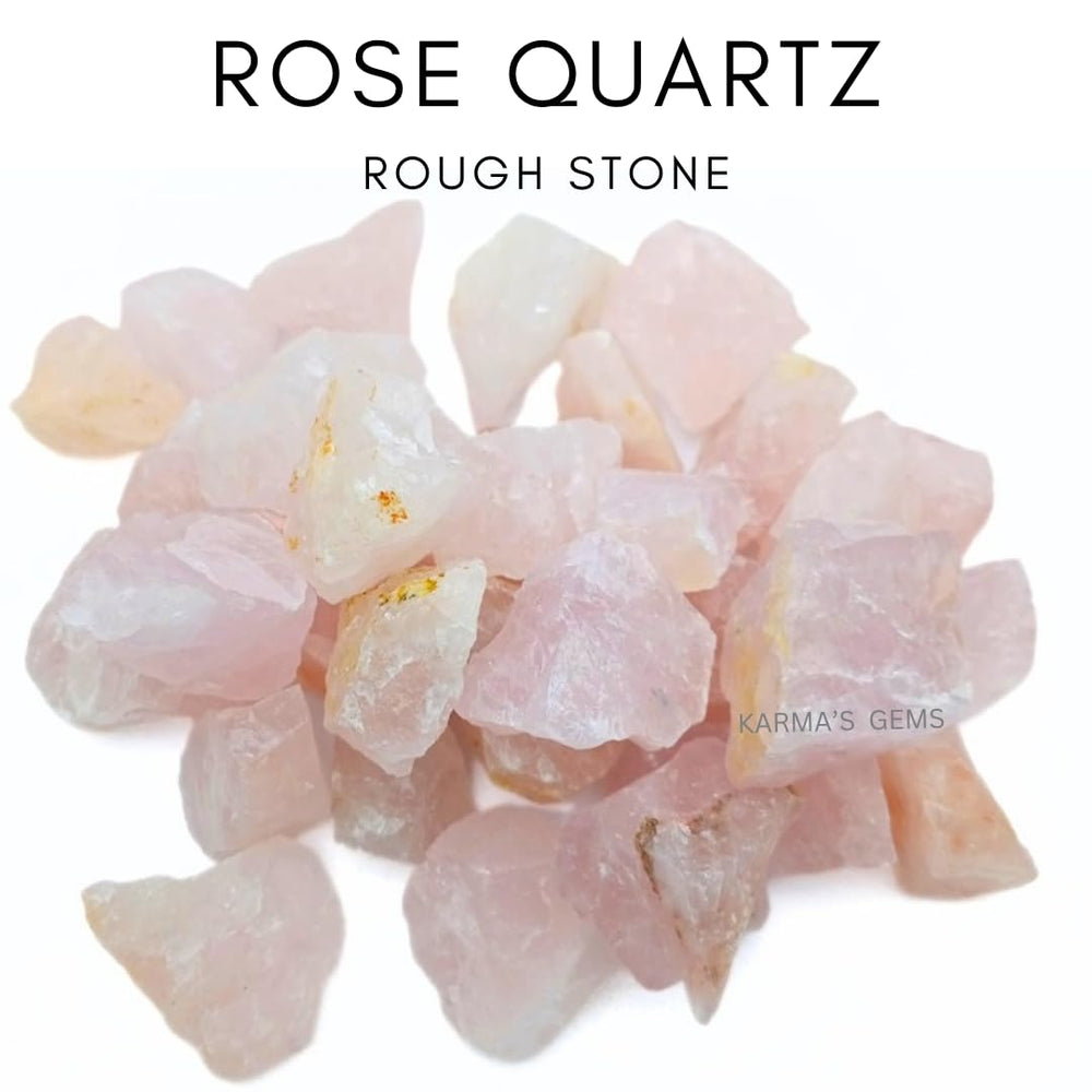 Karma Gems rose quartz rough crystal with rustic charm for meditation