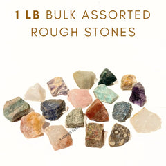 karma gems rough crystal bulk 25-35mm highlights natural colors for display projects