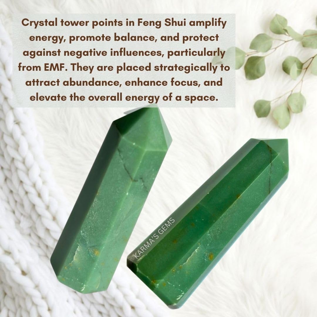 Karma Gems Sage-cleansed crystal tower arrives purified and ready