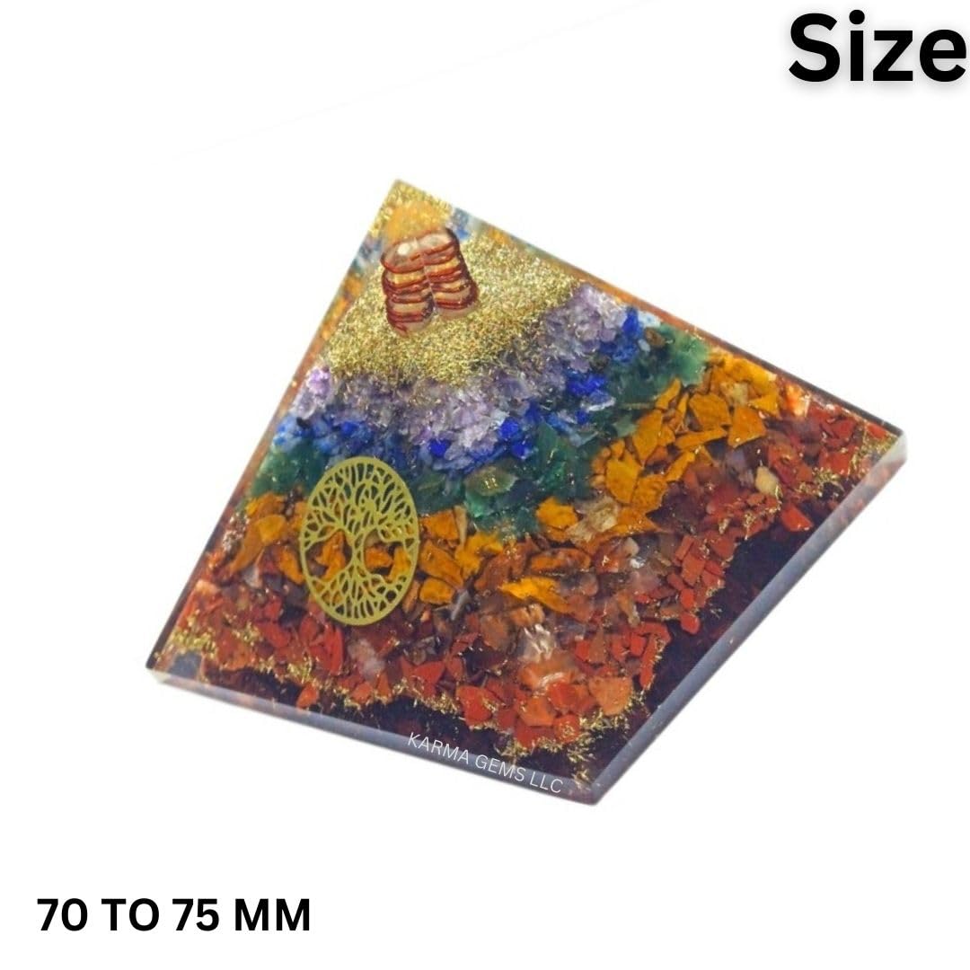 Karma Gems Seven Chakra Pyramid sodalite layer enhances clarity during mindful breathing