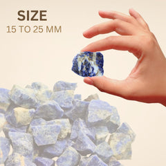 Karma Gems sodalite fountain rocks rough stones for decor and grounding energy