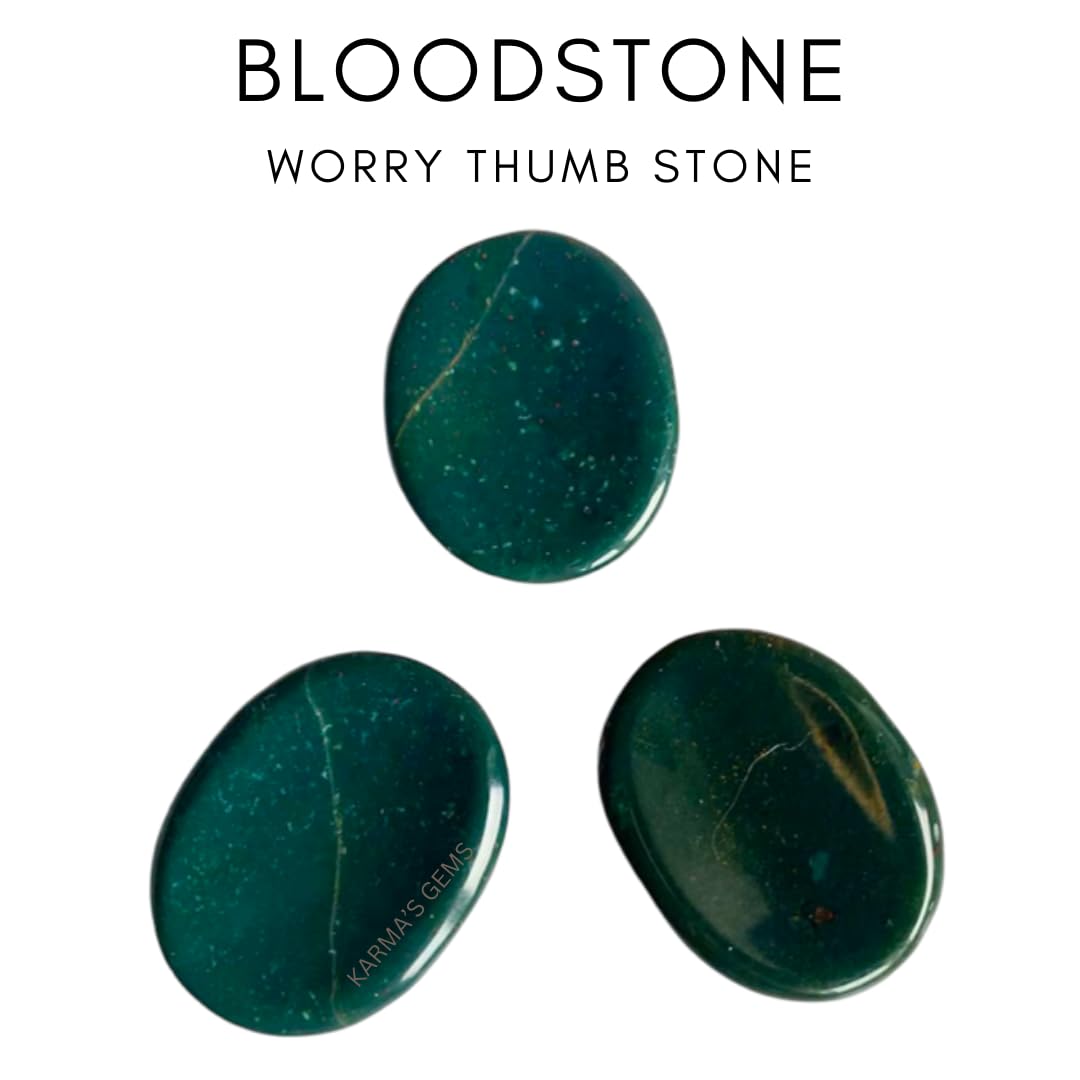 Karma Gems worry stone handheld to ease tension and promote grounding.